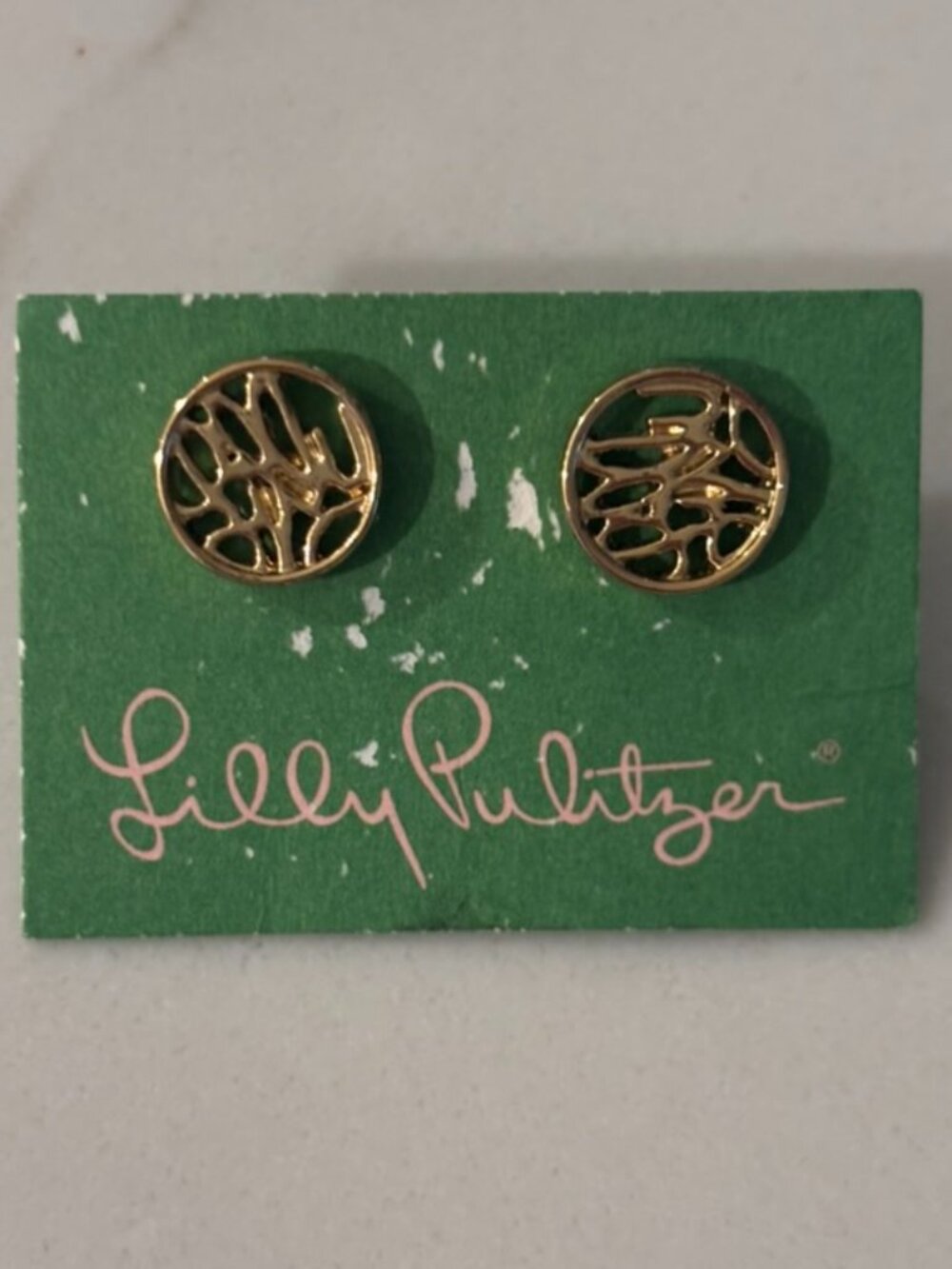 Lilly Pulitzer Logo Earrings